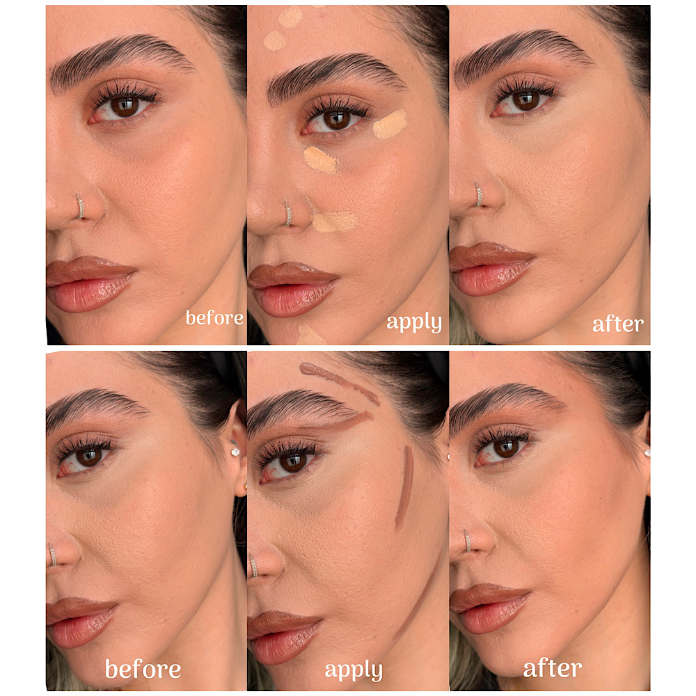 یه میکاپ تمیز و نچرال با ترکیبی از کانسیلر و کانتور ELAZMAN ✨