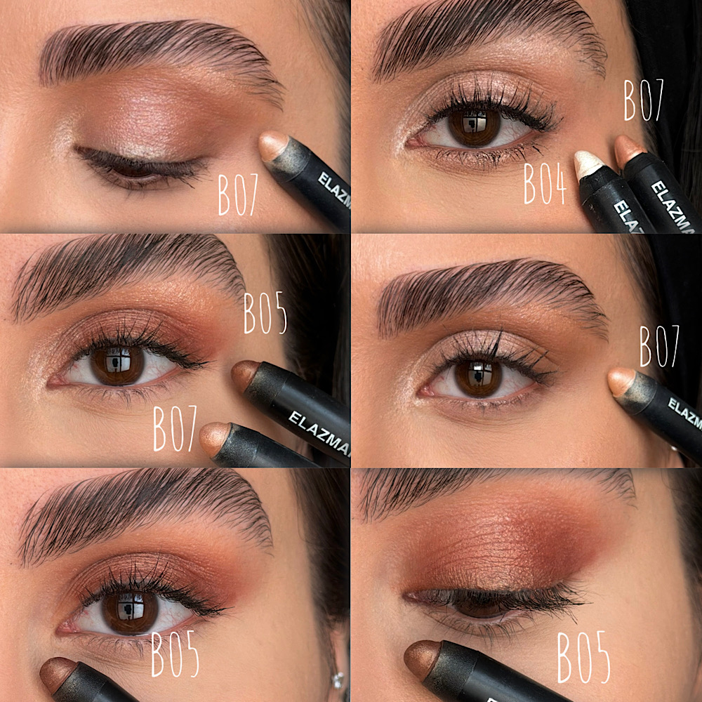 پیشنهاد دکتر Eli برای افرادی که ترکیب سایه ی مسی B05 رو با هایلایترهای B07 و B04 دوس دارن 😍