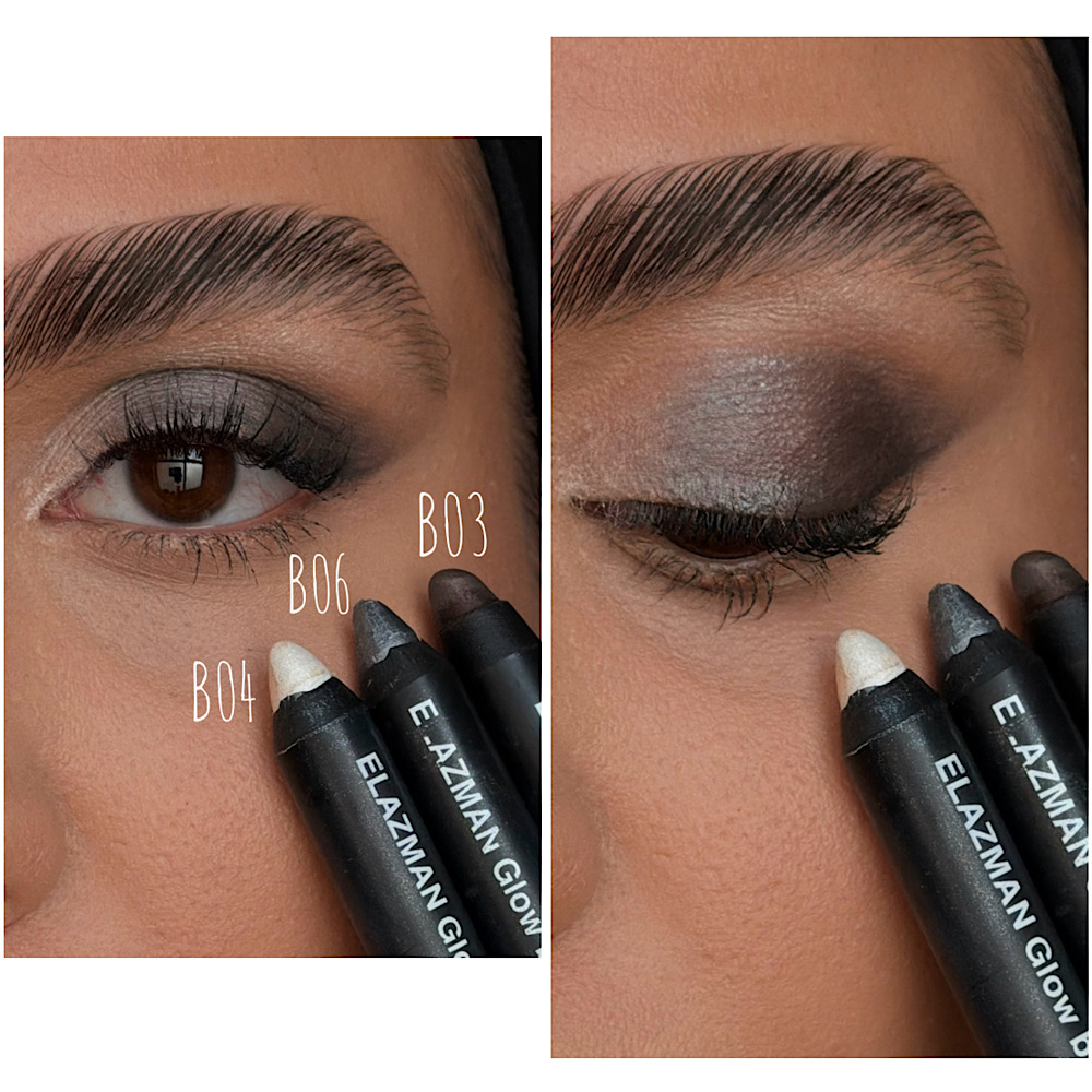 🤩 وقتی چشمات حرف می زنن : ترکیب پیشنهادی دکتر Eli از Glow bar های B04 ، B06 و B03 👌🏽🥰